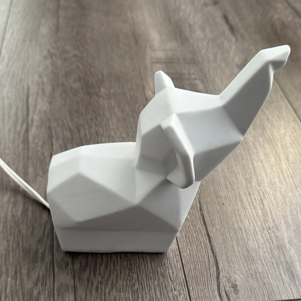 Restoration Hardware Modern Safari Animal Porcelain Nightlight - Elephant